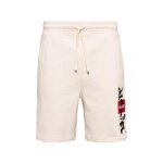 Short dilson hugo blanc cassé en molleton de coton Short dilson hugo blanc cassé en molleton de coton