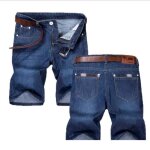 Short en jean décontracté pour homme - Été - stretch - slim fit - bleu6 Short en jean décontracté pour homme - Été - stretch - slim fit - bleu6