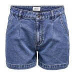 Short en jean mom fit taille haute avec poches femme only Short en jean mom fit taille haute avec poches femme only