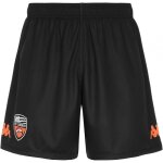 Short de football kappa domicile fc lorient officiel - noir - homme - adulte