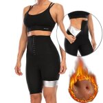 Short legging de sudation slim taille haute femme sauna vetement ventre plat fitness Short legging de sudation slim taille haute femme sauna vetement ventre plat fitness