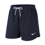 Short nike wmns park 20 fleece bleu marine - femme / adulte - bleu - fleece - regular