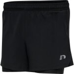 Short de running femme newline core 2 - en - 1 - noir - taille l