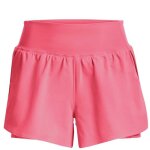 Short de running femme under armour flex woven 2 - en - 1 - rose - poche latérale - coupe régulière Short de running femme under armour flex woven 2 - en - 1 - rose - poche latérale - coupe régulière