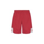 Short de sport enfant - kappa - daggo - rouge / blanc - 100% polyester - regular fit
