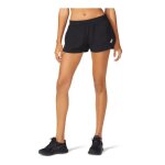 Short de sport pour femmes asics core split - noir - fitness - running - respirant