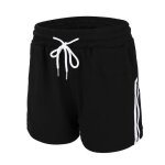 Short de sport femme ete taille elastique bas de survêtement rayé avec poches pour jogging doux et respirant ... Short de sport femme ete taille elastique bas de survêtement rayé avec poches pour jogging doux et respirant ...