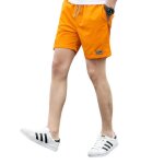 Shorts sport homme casual l�g�re taille �lastiqu�e short homme plage - orange