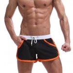 Short de sport homme - noir - taille elastique - coupe ample - running fitness