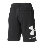 Short de sport pour homme under armour rival flc gros logo noir / blanc Short de sport pour homme under armour rival flc gros logo noir / blanc