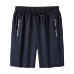 Short de sport - noname - bleu - l�ger - respirant - poches zipp�es