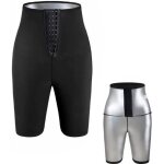 Short de sudation sauna sweat shapewear short taille haute pour femme - noir