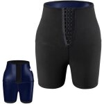 Short de sudation sauna sweat shapewear short taille haute pour femme - noir