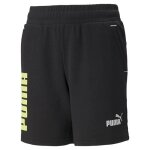 Short sweat - puma - power - noir - mixte - 68% coton recycl