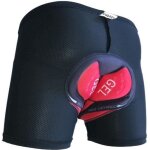 Shorts de vlo montagne - gel 3d rembourr - respirant et confortable - noir - adulte - vtt