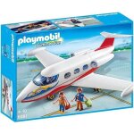 Shot case - playmobil 6081 avion avec pilote et touristes