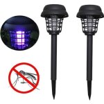 Shunli - 2 pcs lampe anti moustique led lampe solaire de jardin pelouse exterieur waterproof double fonction ...
