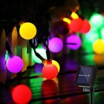 Shunli - guirlande lumineuse solaire 50 boule led 10m fil souple impermable eclairage dcoration pour ...
