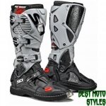 Sidi crossfire 3 bottes de moto hors - route en microfibre - gris noir