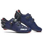 Chaussures de vlo sidi homme wire 2 matt carbon - bleu mat et noir - respirant