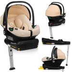 Si�ge auto 40 - 87 cm avec base isofix - lionelo astrid i - size - adac - cosi b�b� - l�g�re - beige