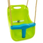 Si�ge b�b� balan�oire tp toys 6 mois?3 ans harnais 3 points pour portique 190?250 cm plastique vert