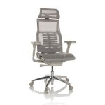 Si�ge de bureau haut de gamme - hjh office - pofit g gen2 - gris clair - tissu maille