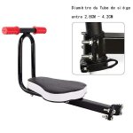 Si�ge de v�lo enfant s�curit� avant si�ge � bicyclette selle coussin d�tachable avec poign�e � mode