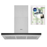 Siemens hotte dcorative murale aspirante inox largeur 90cm dbit dair 718m3 / h