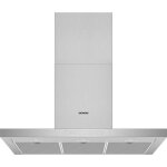Siemens lc97bcp50 hotte dcorative murale box 90 cm - dbit dair 718 m3 / h - inox