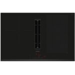 Siemens table de cuisson aspirante induction 80cm 4 feux 7400w noir - ex851hj26e