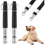 Sifflet pour chien - pzcc - 2pcs - ultrason - noir - entranement efficace