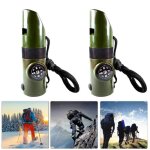 Sifflet de survie - shipenophy - lot de 2 - décibels élevés - boussole - thermomètre Sifflet de survie - shipenophy - lot de 2 - décibels élevés - boussole - thermomètre