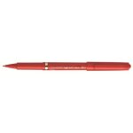 Feutre ecriture large rouge - uniball - sign pen - pointe feutre nylon - corps plastique recycl