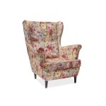 Fauteuil - signal - coral wm 25 - multicolore - tissu - bois weng�