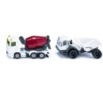 Coffret vhicule chantier - siku - 1692 - tombereau dumper - camion toupie - jaune