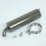 Silencieux cartouche de pot d�chappement 2 vis 37mm kevlar vernis pour scooter