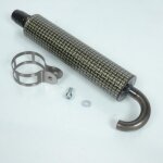 Silencieux cartouche pot �chappement � emboiter �22mm kevlar vernis pour scooter