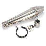 Silencieux d�chappement universel en fibre de carbone peint de 38 � 51 mm avec db killer amovible pour ...