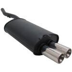 Silencieux echappement bmw e46 318d / 320d 98 - 05 - 2x76mm - 13695558