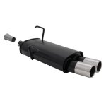 Silencieux echappement peugeot 206 / 206 cc 98 / 09 - 2x76mm - 13820777