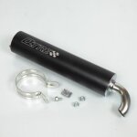 Silencieux d �chappement tecnigas pour scooter q - tre alu noir neuf