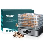 Sillar d�shydrateur alimentaire - 5 tamis en acier inoxydable - temp�rature et dur�e r�glables de 35 ...