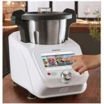 Robot de cuisine - silvercrest - monsieur cuisine connect skmc 1200 b2 - 1200w - 10 fonctions - blanc ...