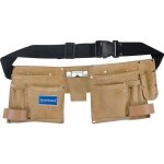Ceinture - sacoche en daim silverline - double poche - 11 poches