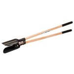 Silverline tarire - pelleteuse manuelle usage intensif - pelle pour trou de poteau robuste 150 cm - ...