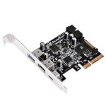 Contr�leur usb et sata - silverstone - sst - ecu05 - usb 3. 1 type c - 2x usb 3. 0 type a - pci - e express ...