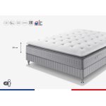 Simmons sw5 ensemble 140 x 190 - matelas + sommier - ep. 29 cm - ressorts ensachs sensoft - fabriqu ...