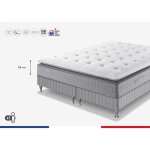 Simmons sw5 ensemble 180 x 200 - matelas + sommier 2 x 90 - ep. 29 cm - ressorts ensachs sensoft - fabriqu ...
