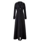 Simple flavor manteau en laine longues femme chuad printemps hiver mode a grand taille